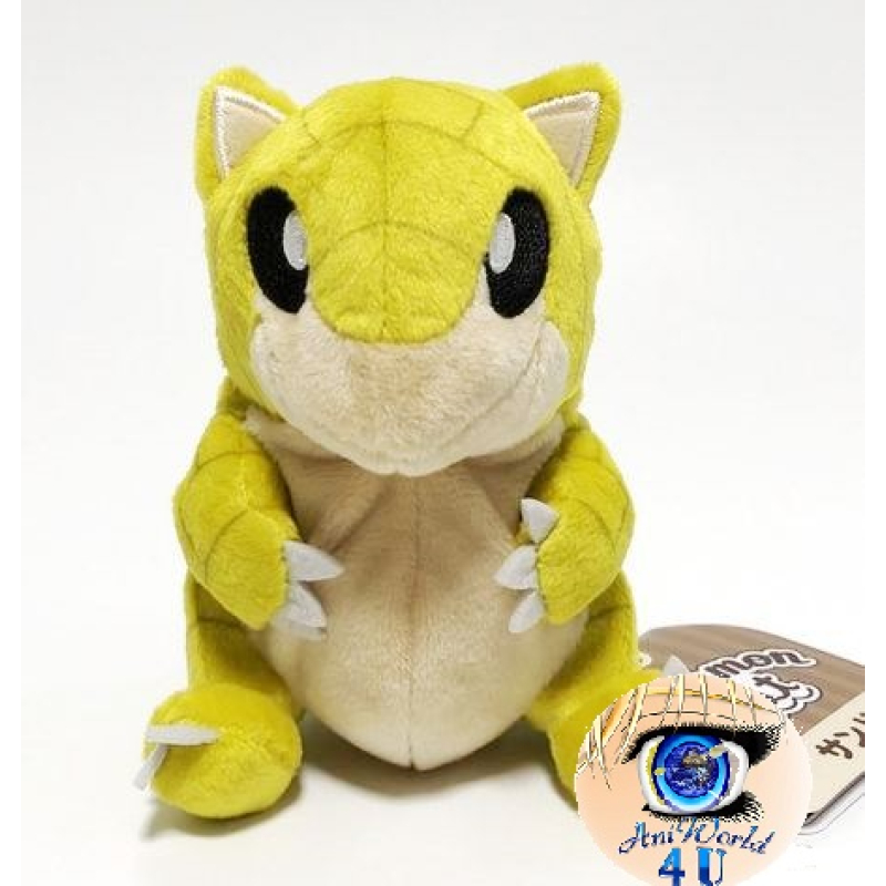 Pokemon knuffel Sandshrew 13cm (lang), Officiële Pokemon center Pokemon fit / sitting cutie
